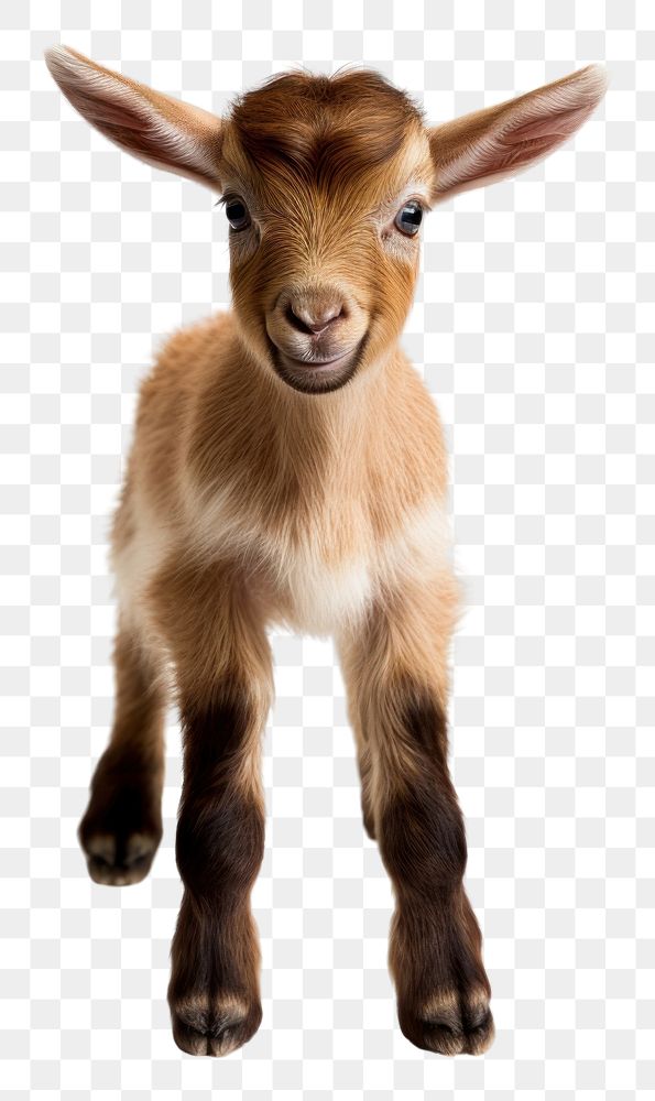 PNG Baby Goat livestock mammal animal. AI generated Image by rawpixel.