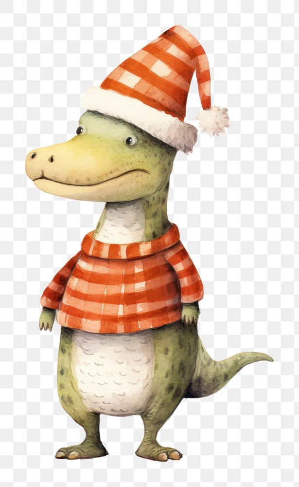 PNG Christmas cute alligator animal cartoon toy. AI generated Image by rawpixel.