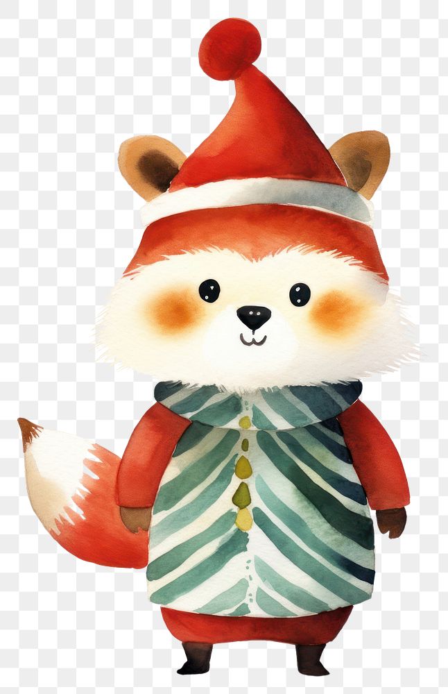 PNG Christmas cute red panda cartoon animal nature. 