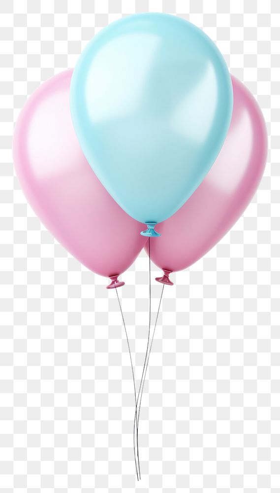 PNG  Pastel balloon white background anniversary celebration. AI generated Image by rawpixel.