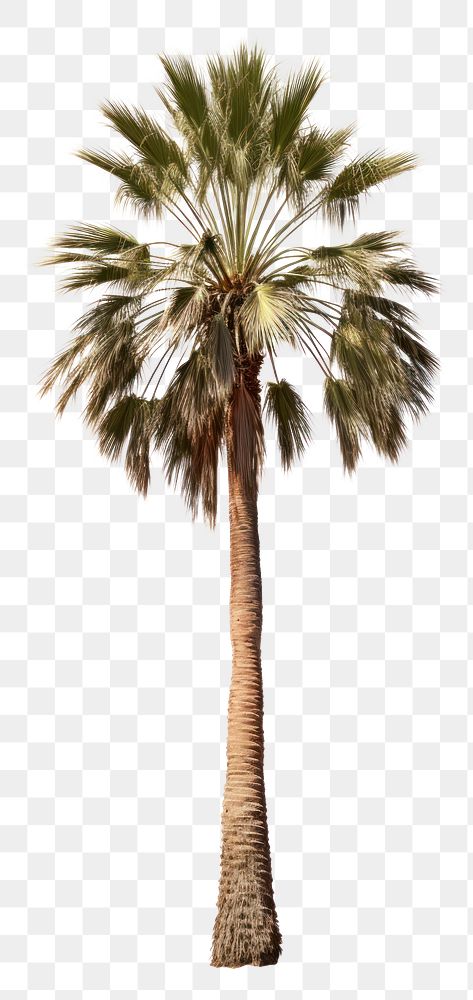 PNG Washingtonia palm tree plant white background tranquility. AI generated Image by rawpixel.