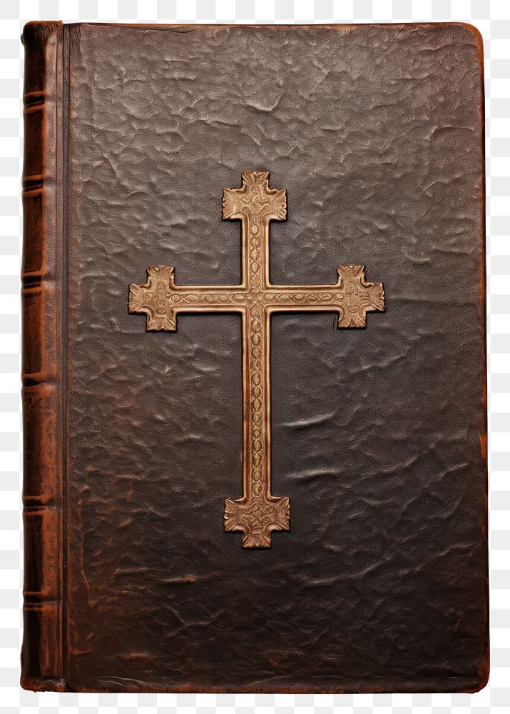 PNG A bible symbol cross book. 