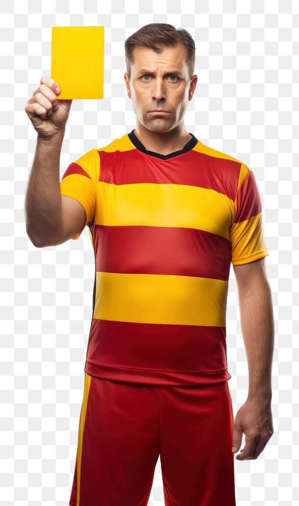 PNG  Portrait football holding sports. AI generated Image by rawpixel.