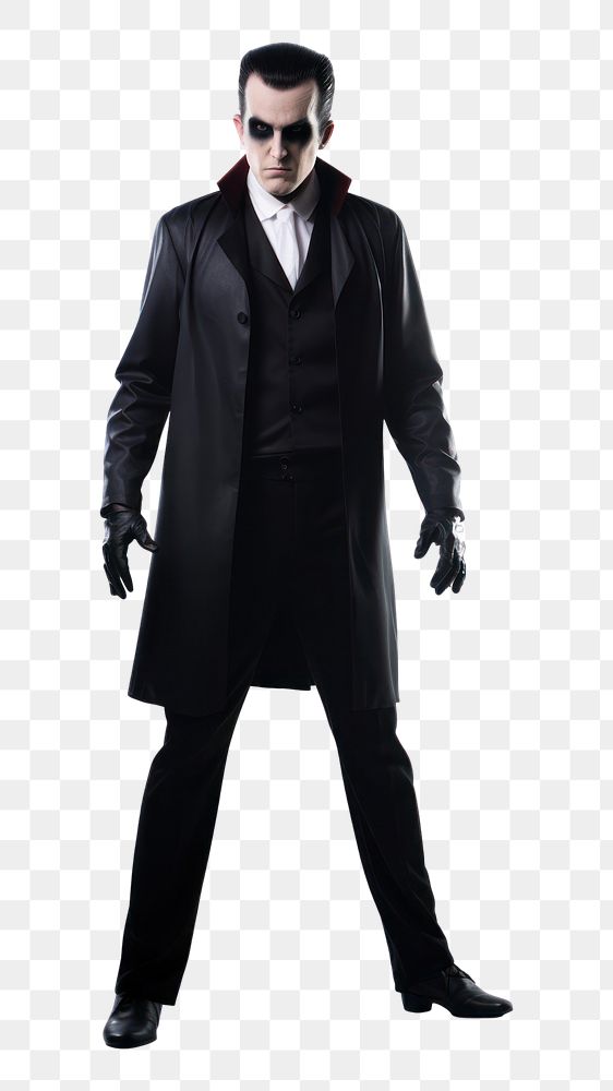 PNG A vampire overcoat costume white background. AI generated Image by rawpixel.