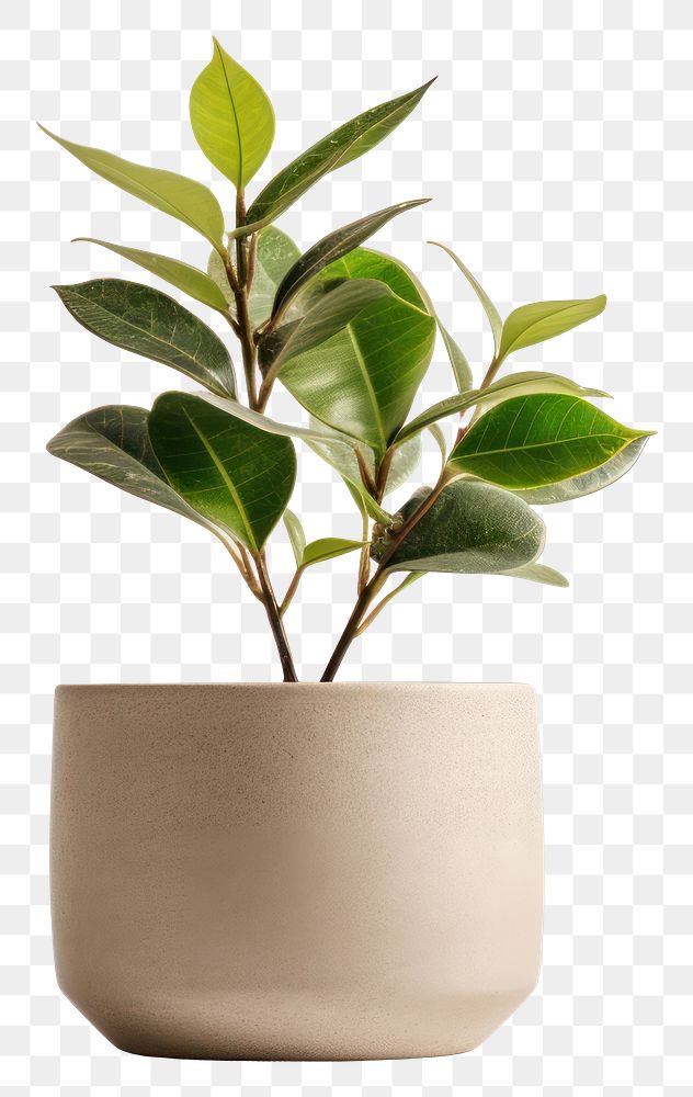 PNG Plant pot leaf vase white background. AI generated Image by rawpixel.