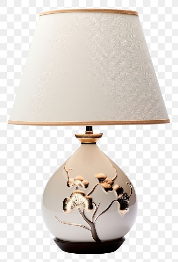 PNG  A modern table lamp lampshade white 