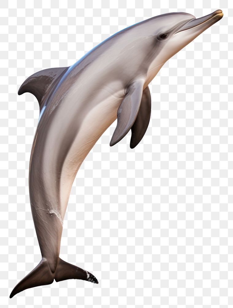 PNG A jumping dolphin animal mammal fish. AI generated Image by rawpixel.