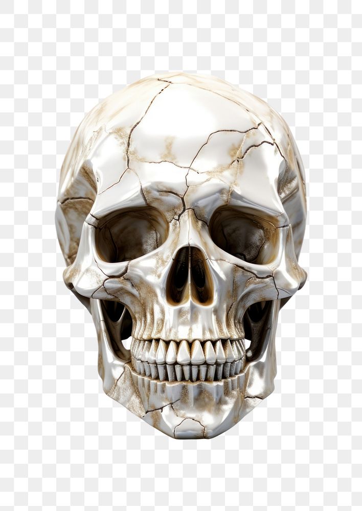 PNG Skull white background anthropology sculpture