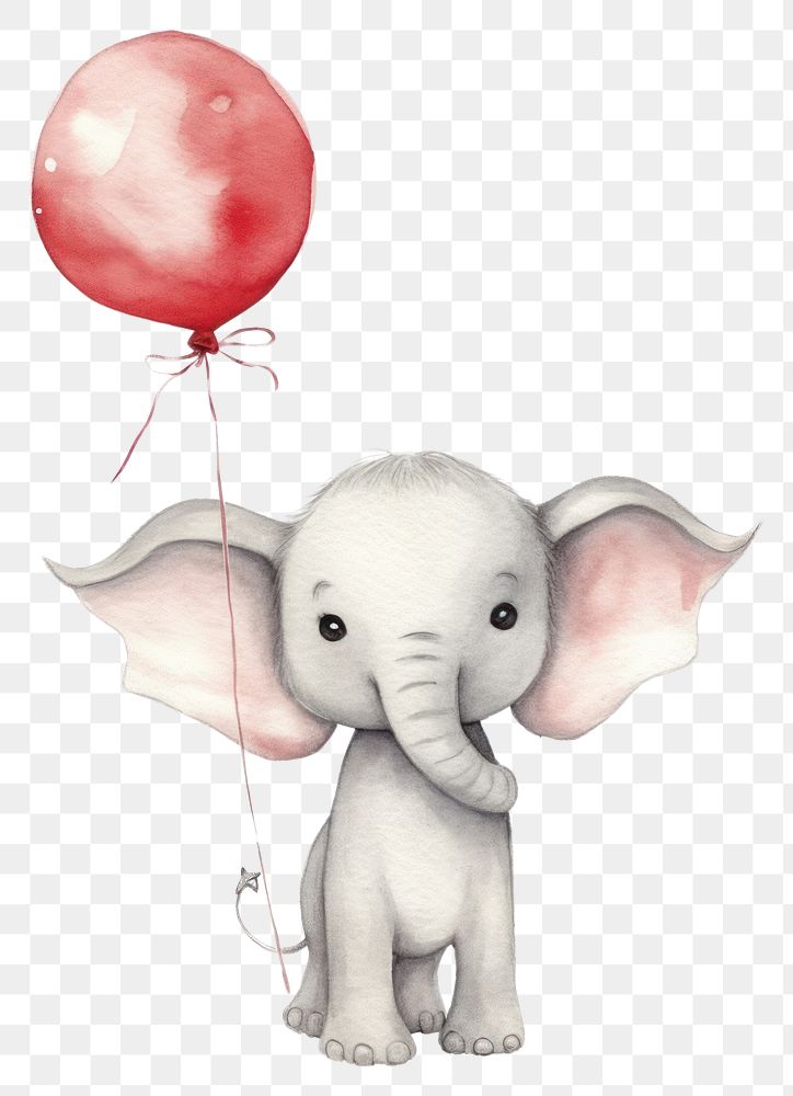 PNG Baby elephant animal outdoors balloon. 