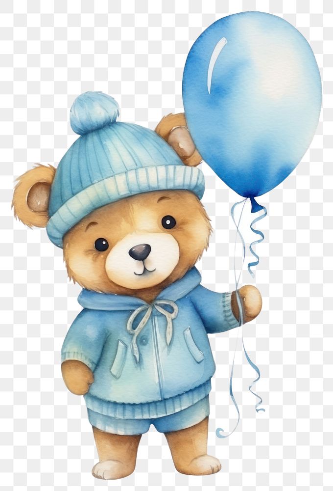 PNG Bear balloon cartoon cute. 