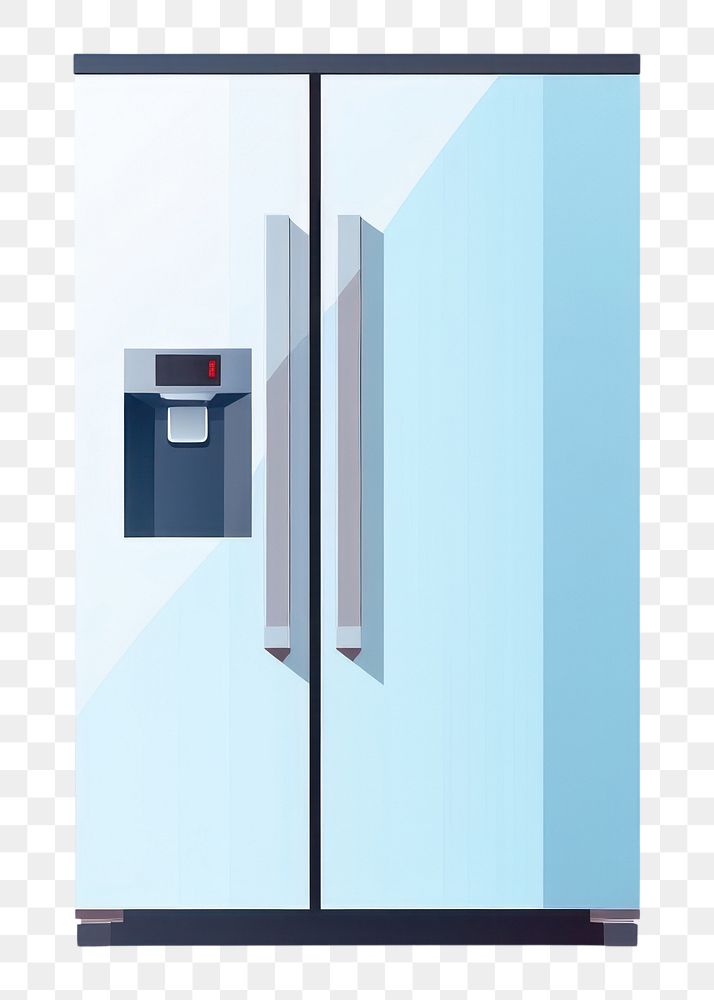 PNG Refrigerator appliance door white background. AI generated Image by rawpixel.