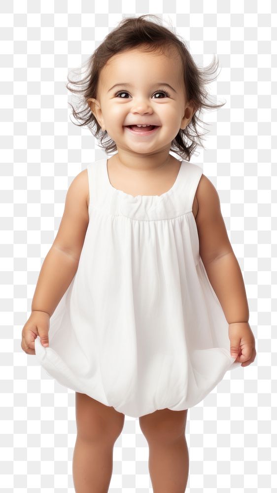 PNG Happy baby girl dress portrait child. AI generated Image by rawpixel.