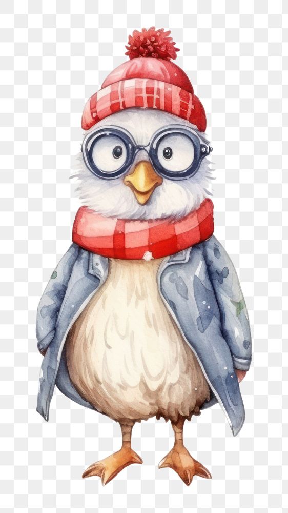 PNG Winter chicken animal bird. AI generated Image by rawpixel.