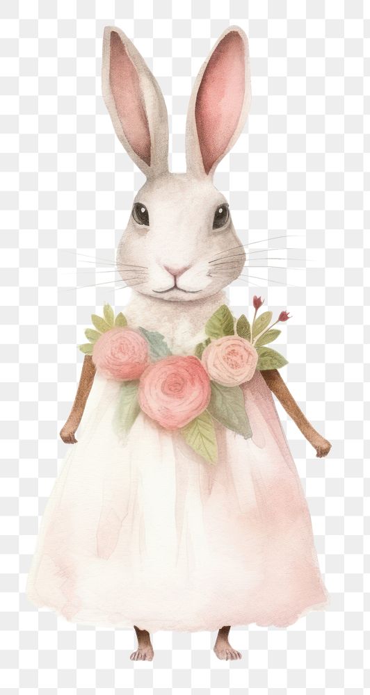 PNG Cute rabbits wedding animal rodent mammal. 