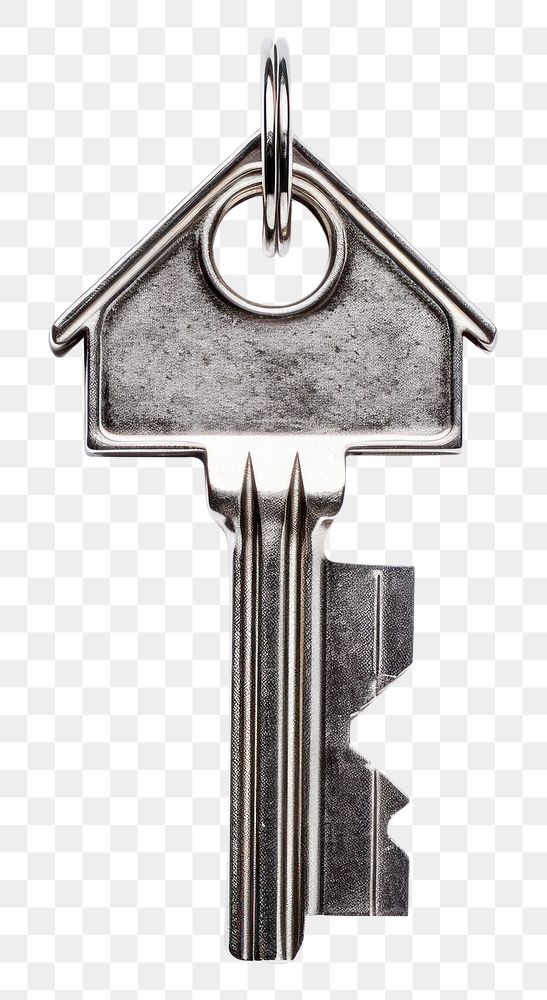 PNG silver house key. AI generated image by rawpixel.
