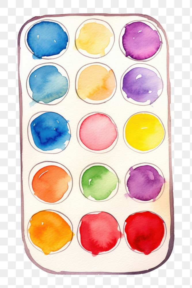 PNG Paint tray palette white background paintbrush. AI generated Image by rawpixel.