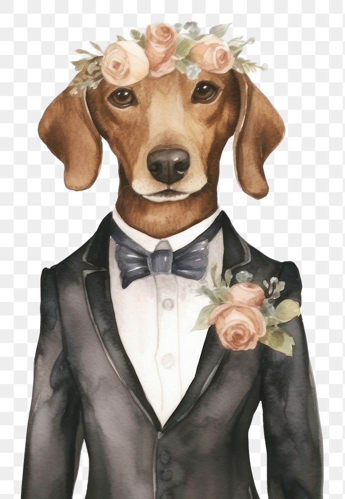 PNG Dogs married wedding animal portrait. AI generated Image by rawpixel.