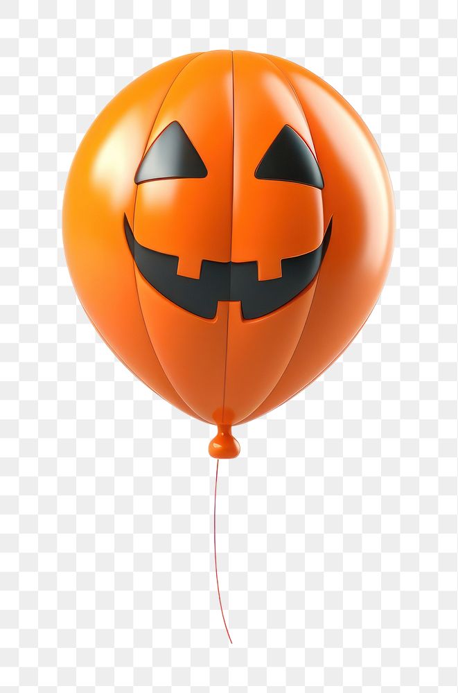 PNG Balloon halloween cartoon white background. AI generated Image by rawpixel.