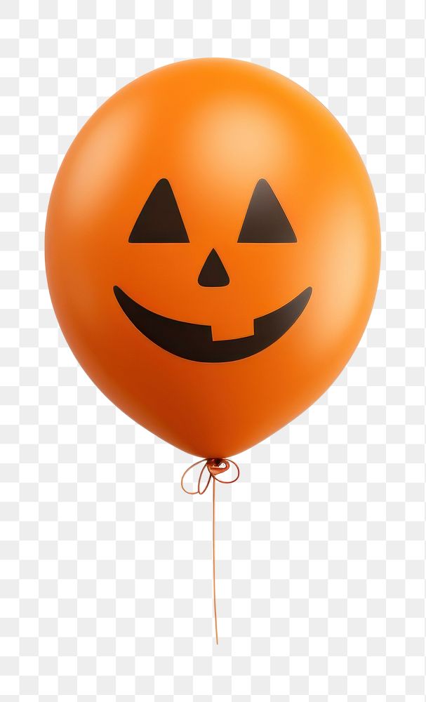 PNG Balloon halloween white background anthropomorphic. AI generated Image by rawpixel.