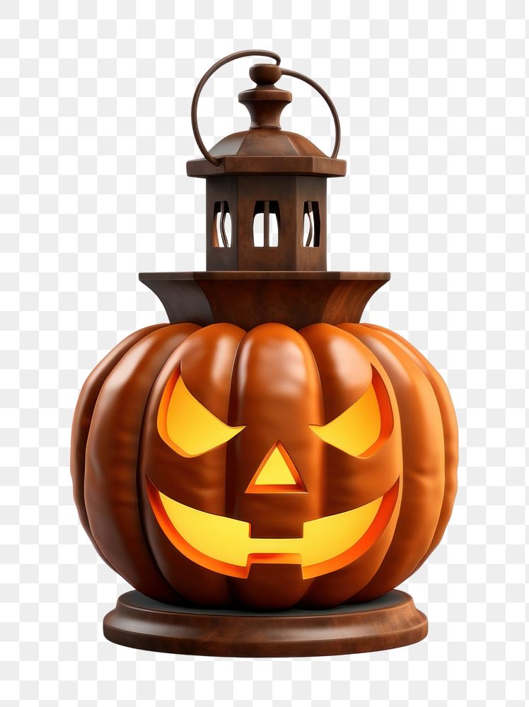 PNG Halloween lantern pumpkin anthropomorphic. AI generated Image by rawpixel.