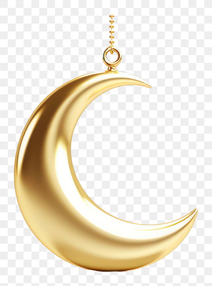 PNG Moon Ramadan gold jewelry AI generated Image by rawpixel
