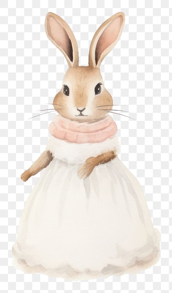 PNG Rabbit wedding cartoon rodent animal. AI generated Image by rawpixel.