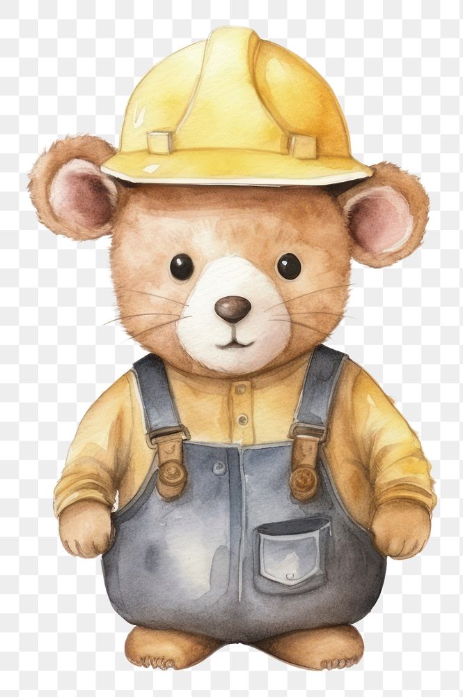 PNG Rat engineer cartoon hardhat helmet. 