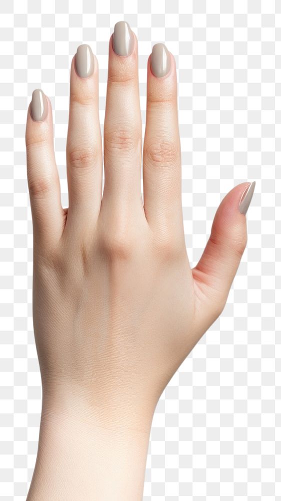PNG Nail painting hand finger white background AI generated Image by rawpixel