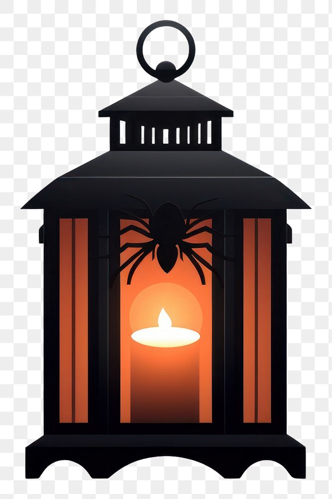 PNG Lantern spider candle white background. AI generated Image by rawpixel.