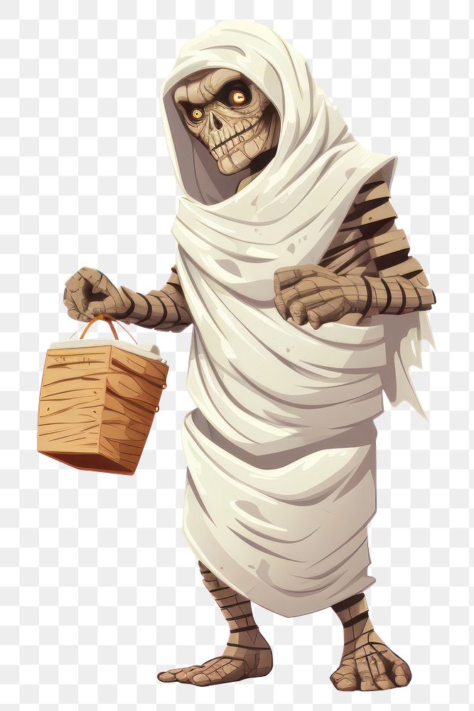 PNG Mummy drawing adult white background. AI generated Image by rawpixel.