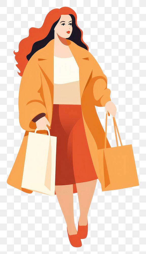 PNG  Female shopping bag adult. AI generated Image by rawpixel.