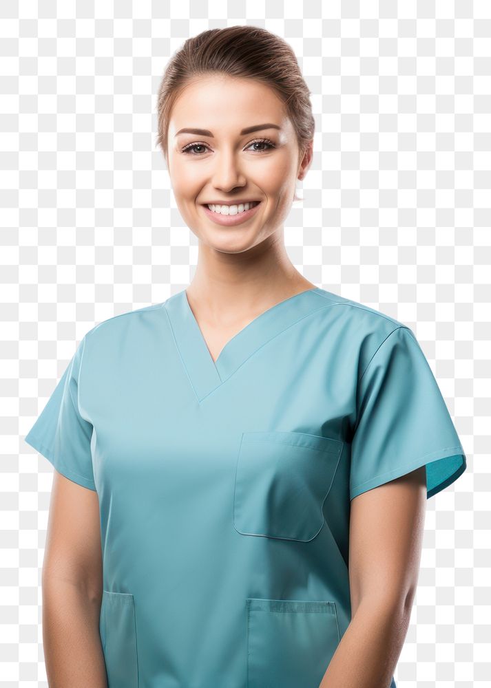 PNG Nurse female t-shirt adult. 