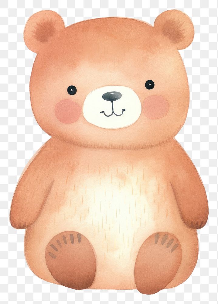 PNG Cute bear cartoon mammal animal. 