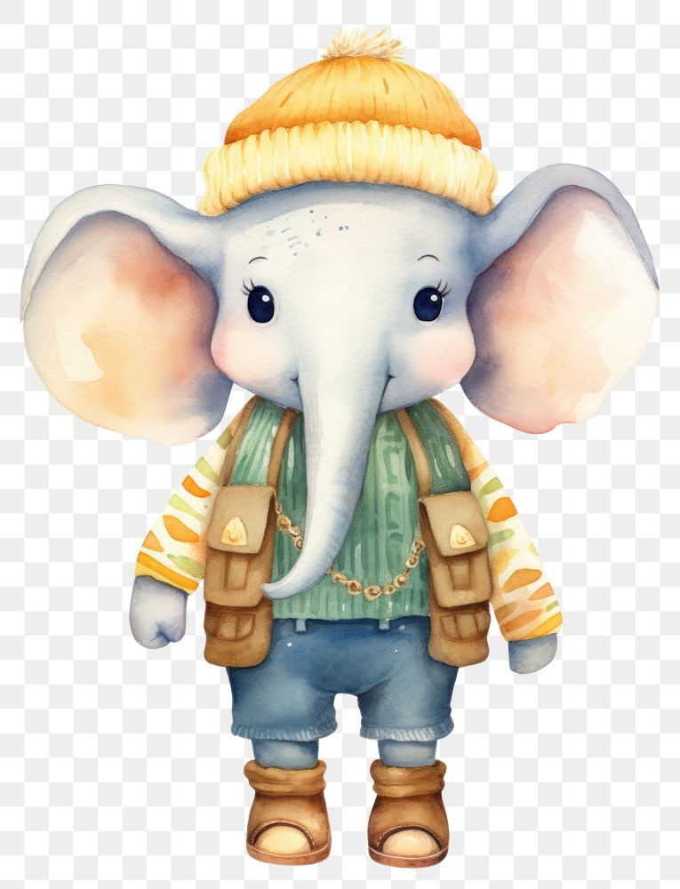 PNG Elephant cartoon animal cute. AI generated Image by rawpixel.