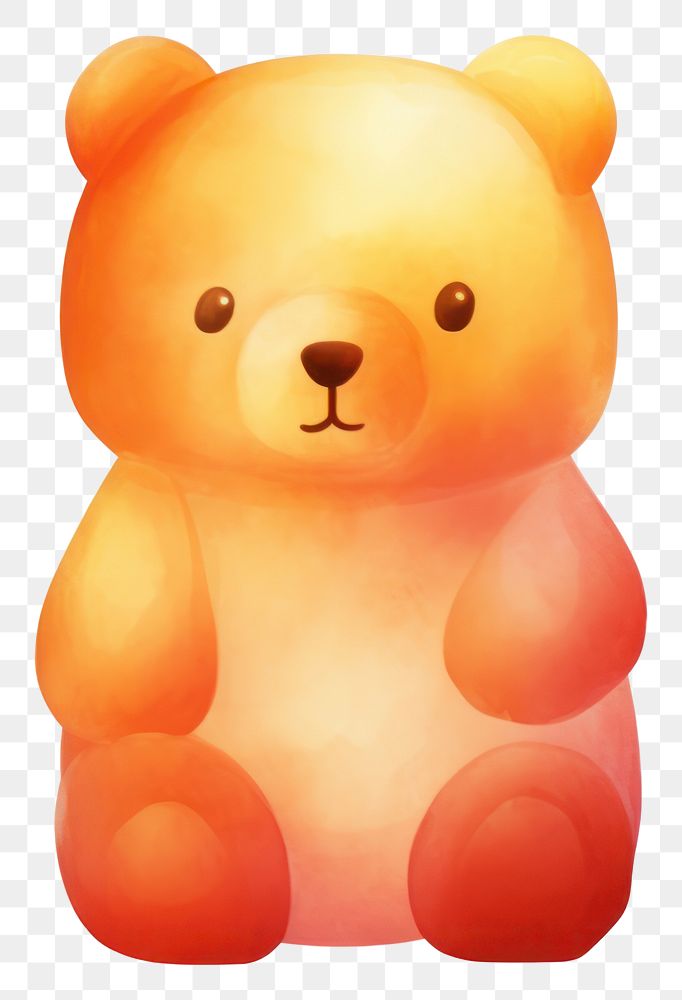 PNG Jelly bear cartoon cute toy. 