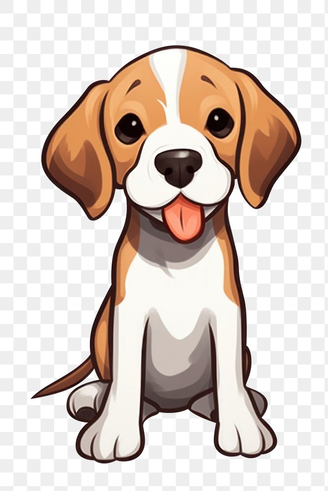 PNG Beagle puppy animal mammal hound. 