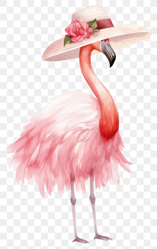 PNG Flamingo animal bird beak. AI generated Image by rawpixel.