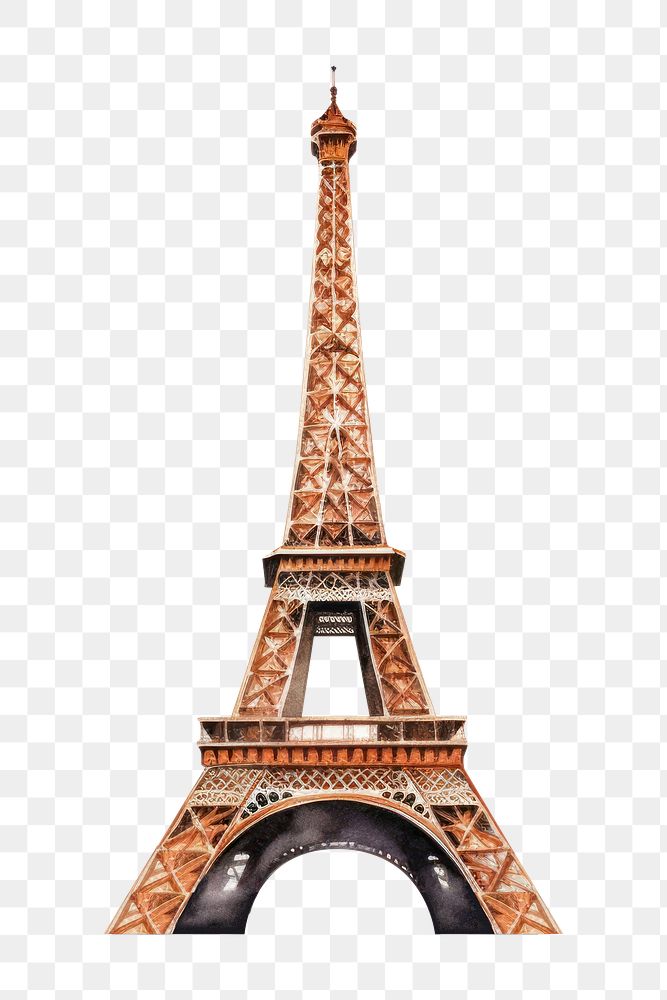 PNG Eiffel Tower tower architecture building. AI generated Image by rawpixel.