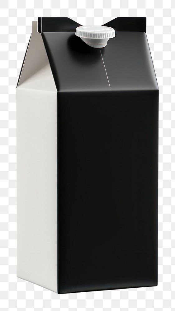 PNG Milk carton bottle black. AI generated Image by rawpixel.