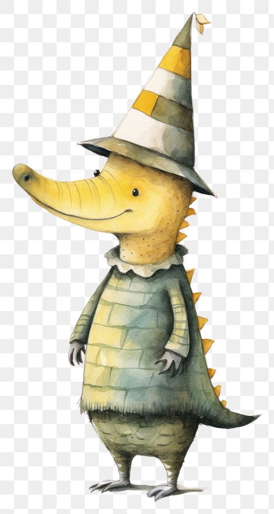 PNG Cute alligator animal cartoon hat. AI generated Image by rawpixel.