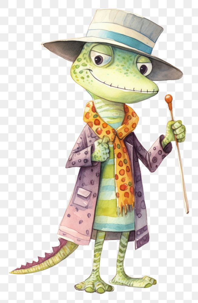 PNG Cute lizard cartoon animal  