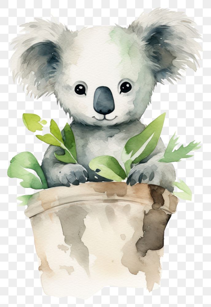 PNG Koala holding recycle logo mammal animal cute. AI generated Image by rawpixel.