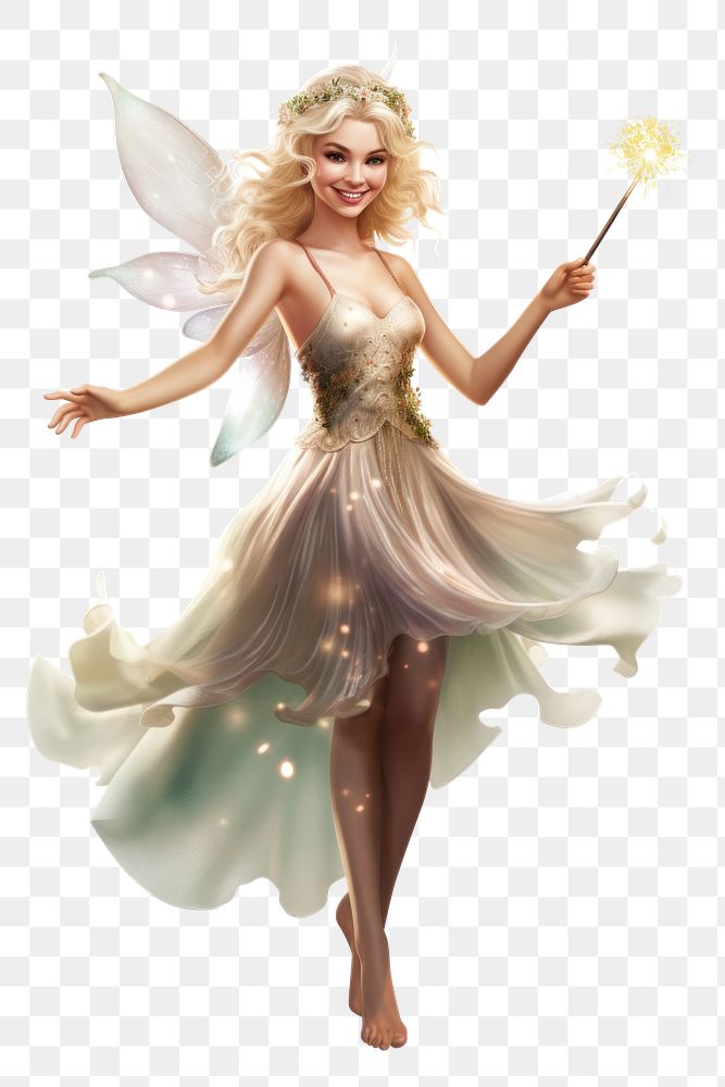 PNG Fantasy smiling fairy angel