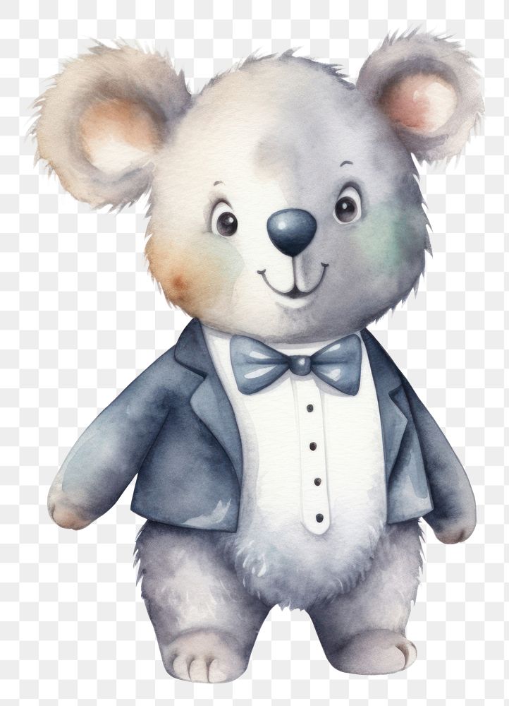 PNG Koala cute toy white background. AI generated Image by rawpixel.