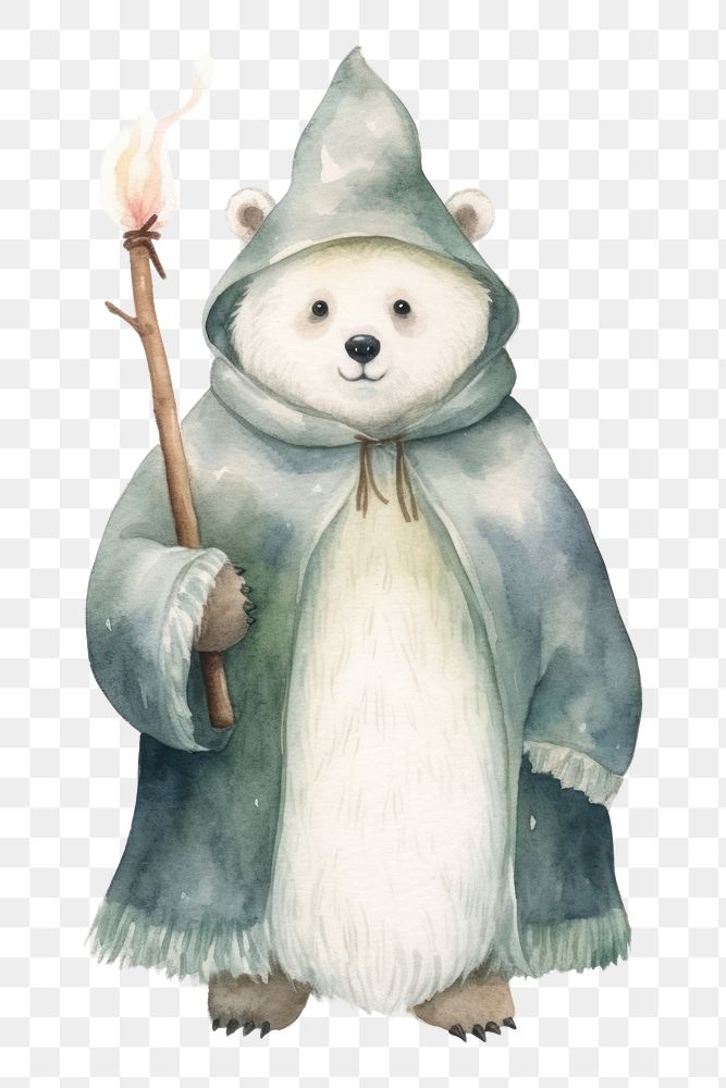 PNG Polar bear representation creativity standing. AI generated Image by rawpixel.
