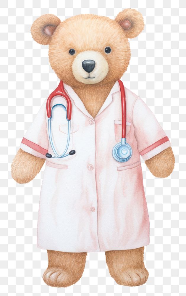 PNG  Bear mammal nurse white background. AI generated Image by rawpixel.