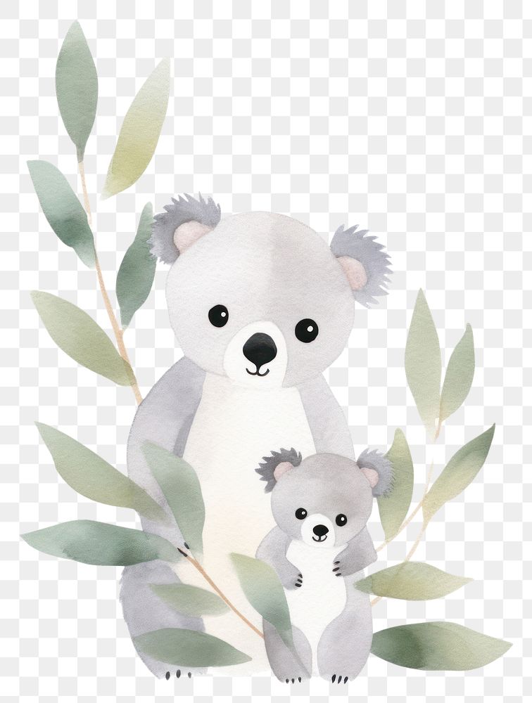 PNG Animal koala cartoon mammal. AI generated Image by rawpixel.