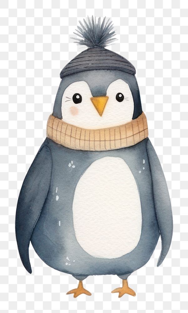 PNG Penguin family animal cartoon winter. AI generated Image by rawpixel.