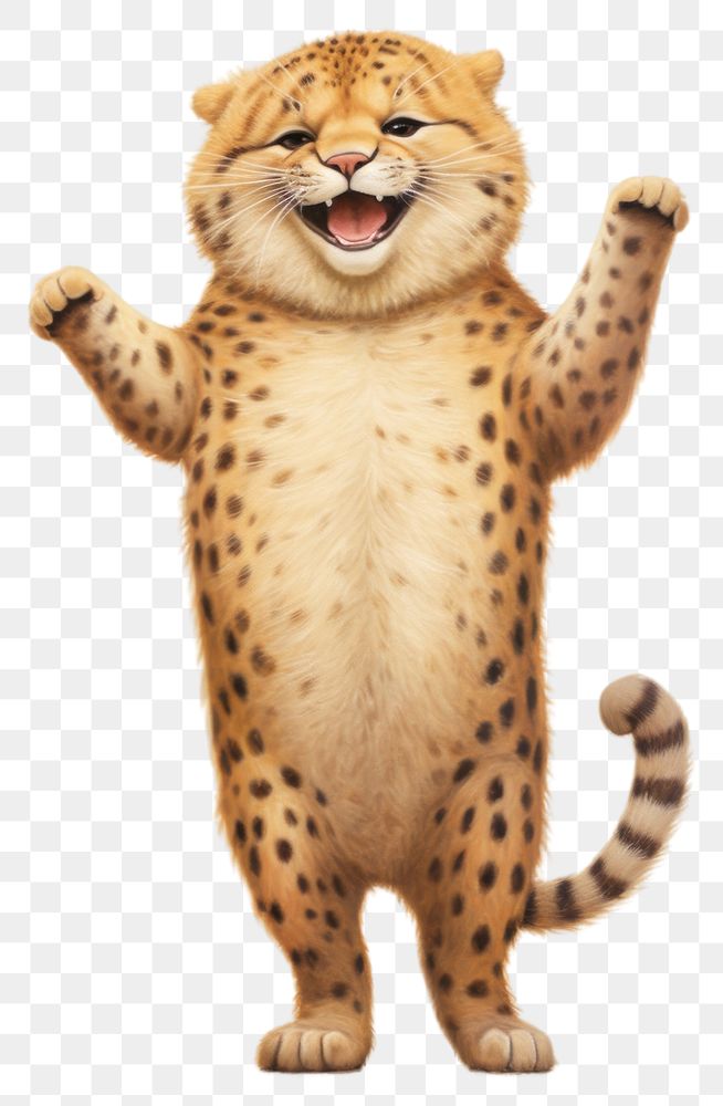 PNG  Cheetah wildlife mammal animal. AI generated Image by rawpixel.