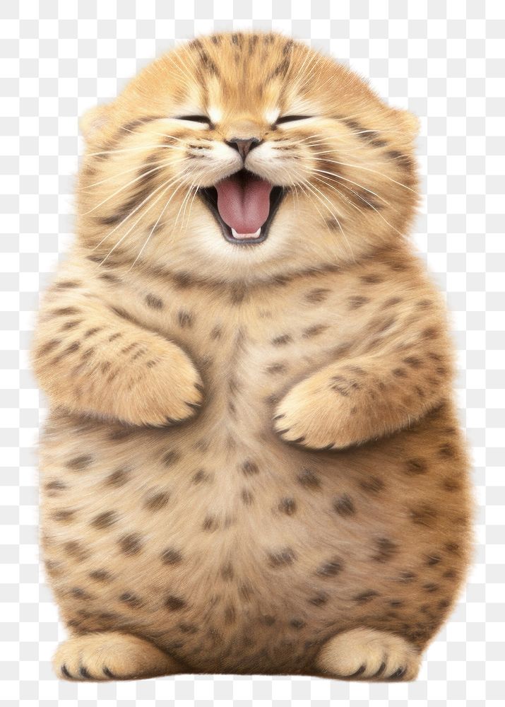 PNG  Cheetah mammal animal cute. AI generated Image by rawpixel.